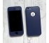 360° kryt silikónový iPhone 5/5S/SE - modrý (Dark blue)